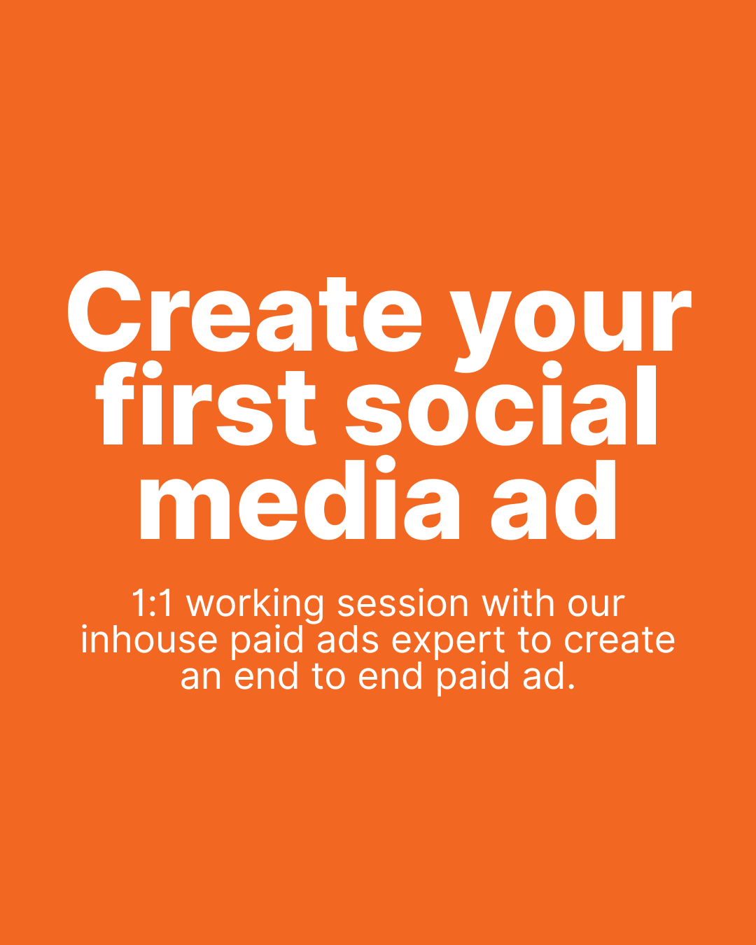 Create Your First Social Media Ad